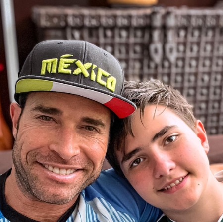 Santiago Rulli Galliano with his father Sebastián Rulli. 